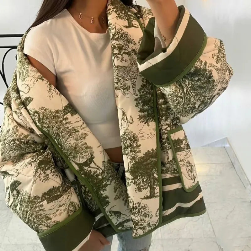 W&W Mode | Elegantes bedrucktes Jäckchen für Damen