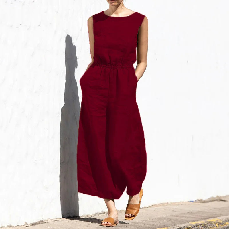 W&W Mode | Baumwoll Leinen Overall Design