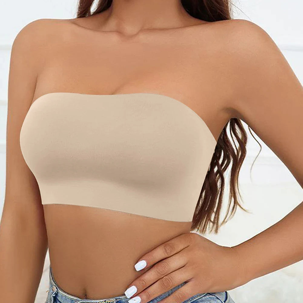 WW | Trägerloser Bandeau-BH Für Atmungsaktiven Komfort Für Frauen