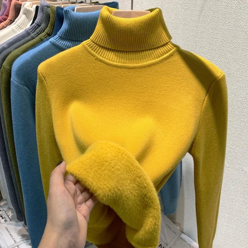 W&W Mode | Rollkragenpullover mit weichem Innenfutter