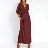 Vintage-Kleid | Mit seitlichem Schlitz in hoher Taille