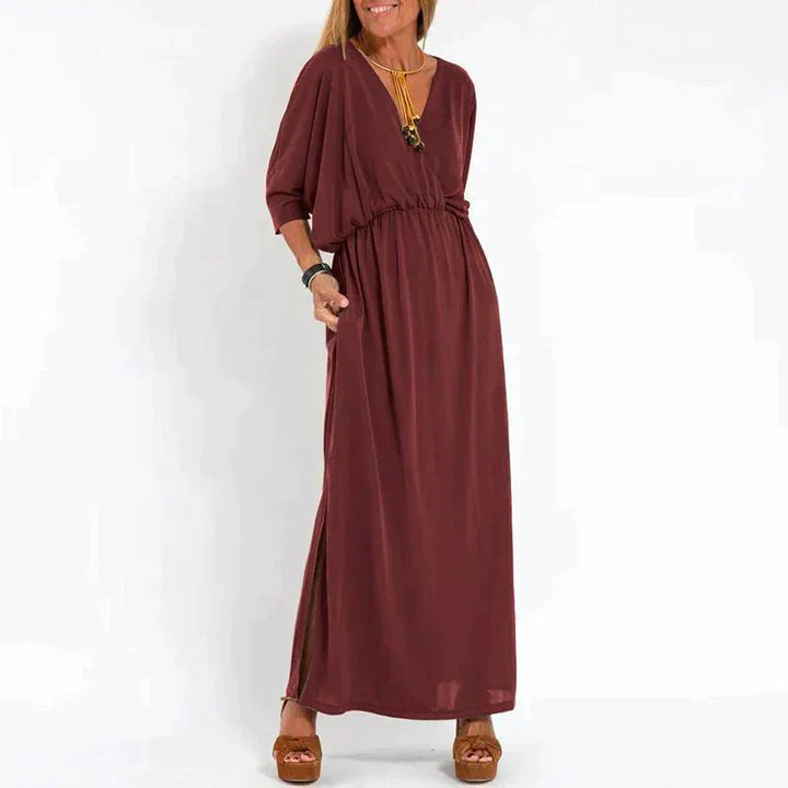 W&W Mode | Elegantes Boho-Maxikleid mit Taillenband