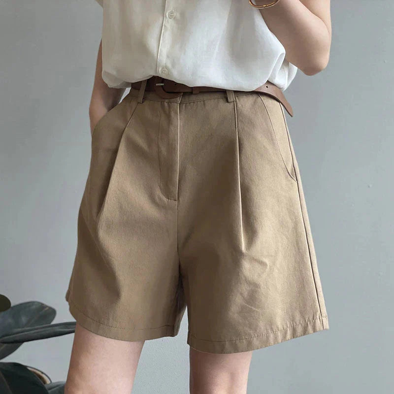 Wolff | Baumwolle hohe Taille Shorts