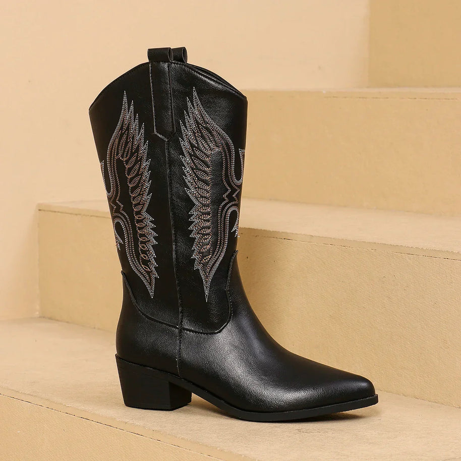 WW | Stylische Cowboy Stiefel Für Damen