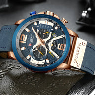 WW | Luxus Militär Leder Uhr Für Herren