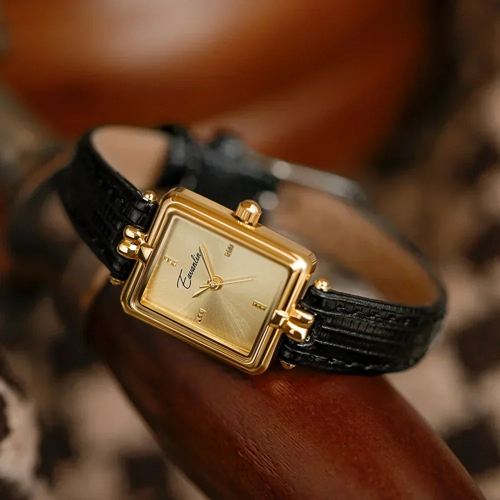 W&W Mode | Damenarmbanduhr Mit Schlankem Profil Und Luxuriösem Lederband