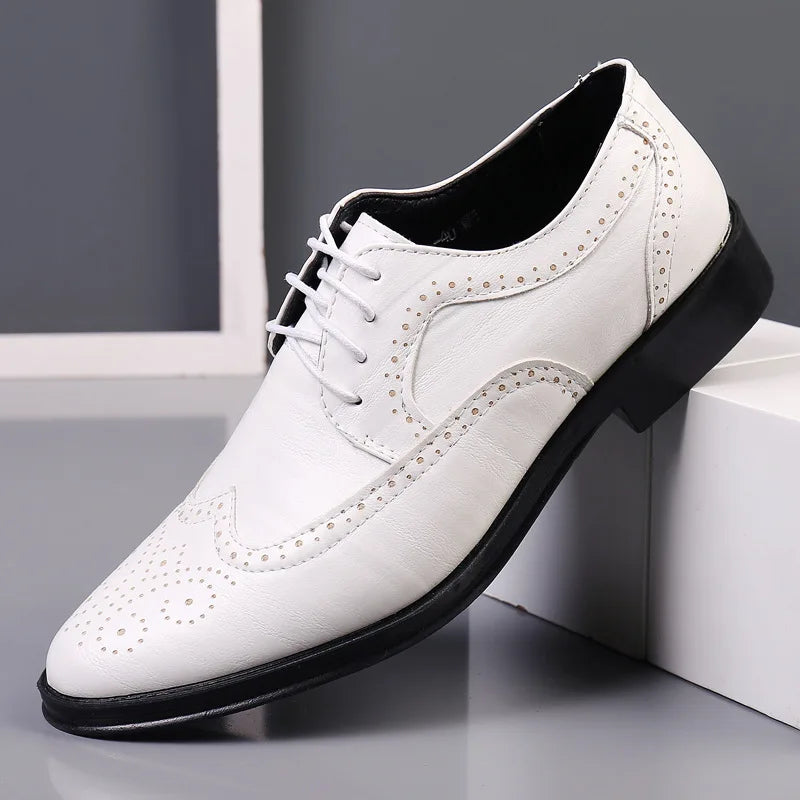 W&W Mode | Bequeme Oxford Herren Business Anzug Schuhe