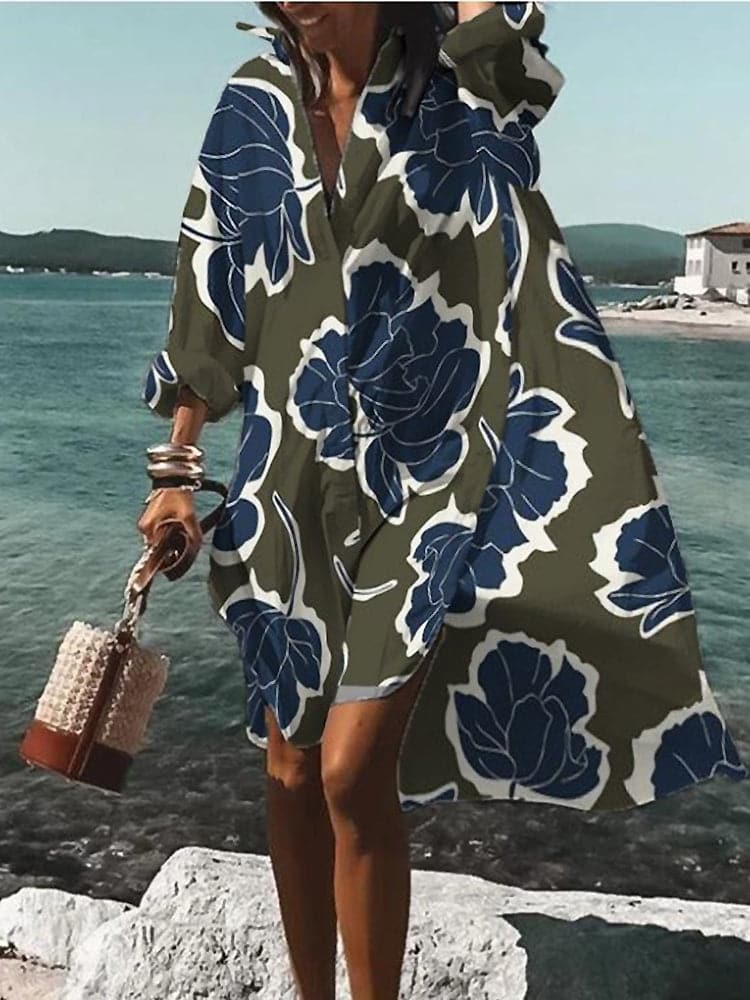 WW | Farbenfroh, Locker Sitzendes Sommerkleid