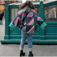 WW | Gepolsterte Kimonojacke Mit Regenbogenstreifen