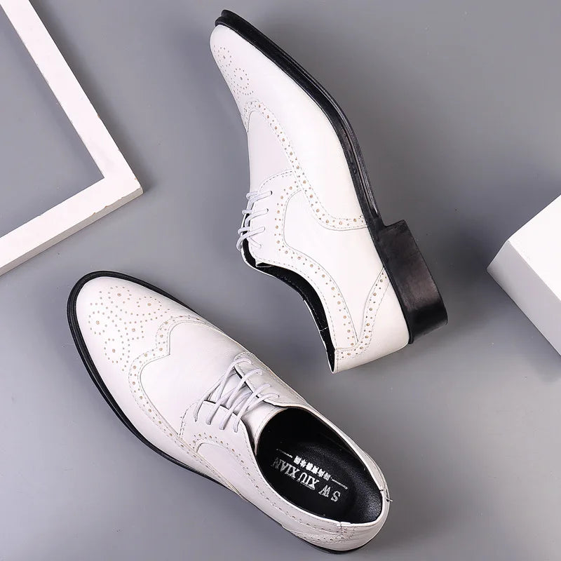 W&W Mode | Bequeme Oxford Herren Business Anzug Schuhe