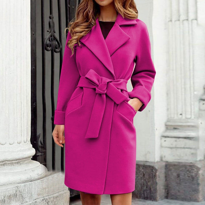 Trenchcoat Wintermantel mit Knopfleiste in bunten Farben