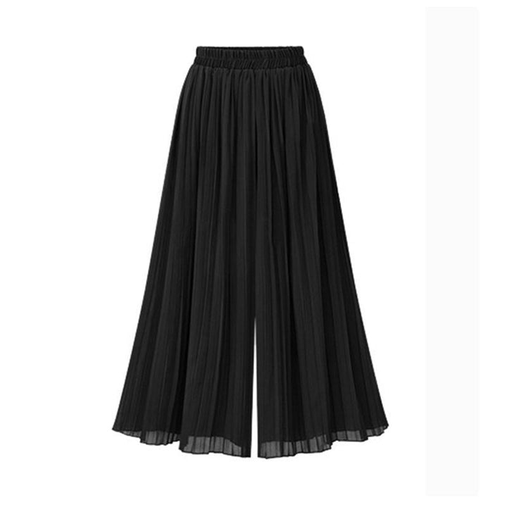 W&W Mode | Damenhose Mit Weitem Bein Und Mesh Detail