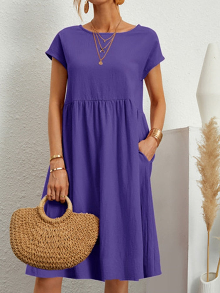 W&W Mode | Modisch Mittellanges Kleid Für Frauen
