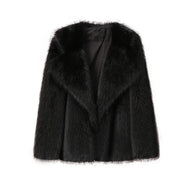 WW - Schlanker Faux Fur Mantel