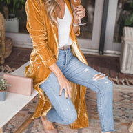 WW | Uplifting My Way Kimono Jacke Aus Samt