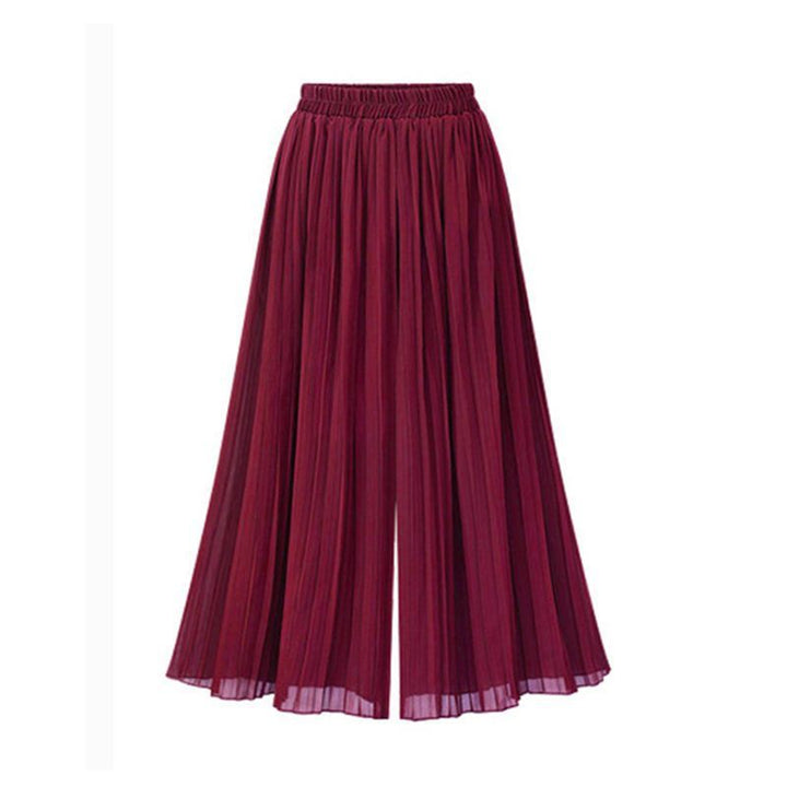 W&W Mode | Damenhose Mit Weitem Bein Und Mesh Detail