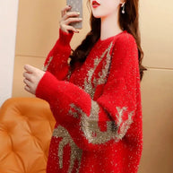 WW -  Hässlicher Weihnachtspulli - Løs og varm strikket trøje