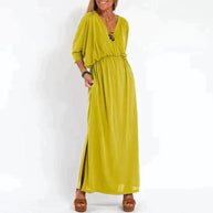 WW | Elegantes Boho-Maxikleid mit Taillenband