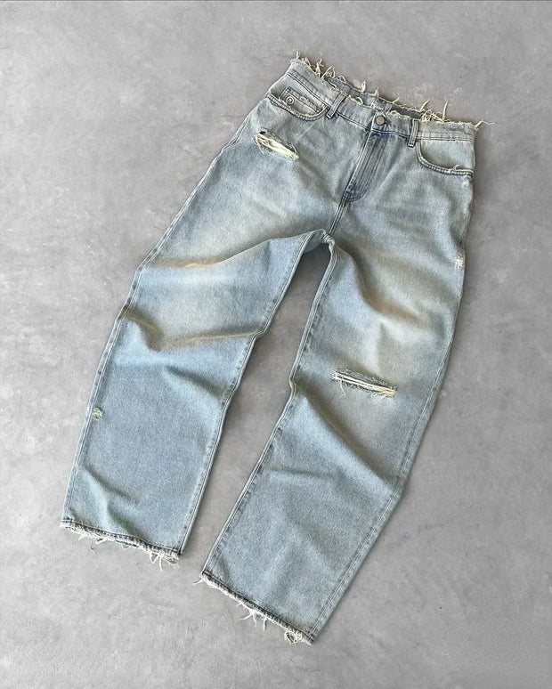 WW | Amerikanische Gewaschene Retro Jeans Für Männer