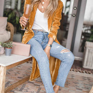 Mein Weg Samt Kimono Mantel