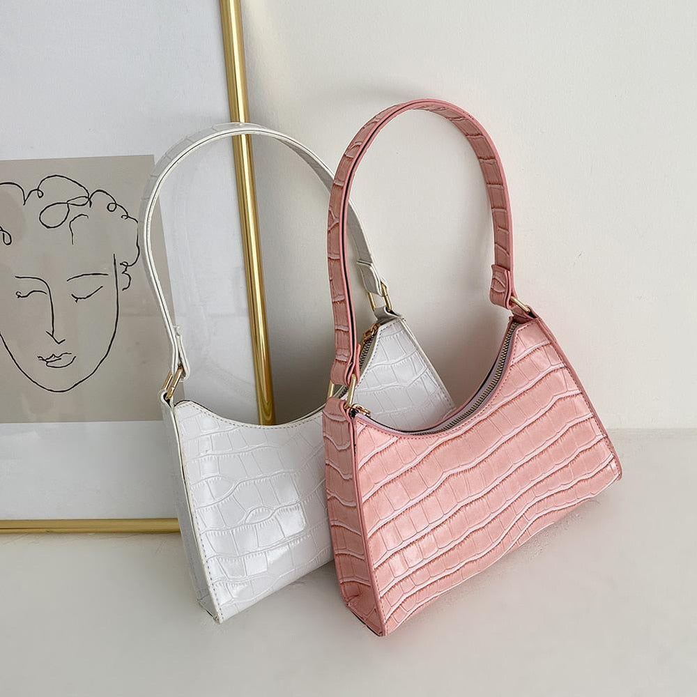 WW Modische Exquisite Einkaufstasche Tote Schultertaschen Einfarbig Kettentasche für Damen