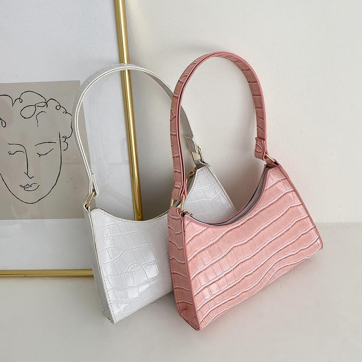 W&W Mode Modische Exquisite Einkaufstasche Tote Schultertaschen Einfarbig Kettentasche für Damen