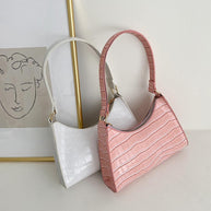 WW Modische Exquisite Einkaufstasche Tote Schultertaschen Einfarbig Kettentasche für Damen