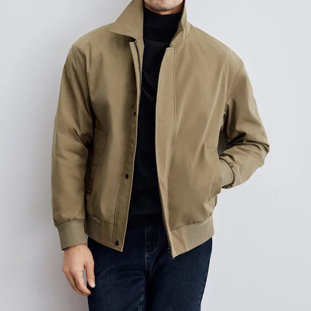 WW | Herren-Blousonjacke Mit Reißverschluss Und Klassischem Kragen