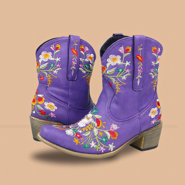 W&W Mode | Wetterbeständige Vintage Cowgirl-Stiefel
