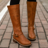 WW |  Overknee Winterstiefel aus Veganem Leder für Damen - Ideal für Winter