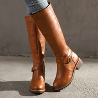 WW |  Overknee Winterstiefel aus Veganem Leder für Damen - Ideal für Winter
