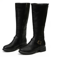 WW |  Overknee Winterstiefel aus Veganem Leder für Damen - Ideal für Winter