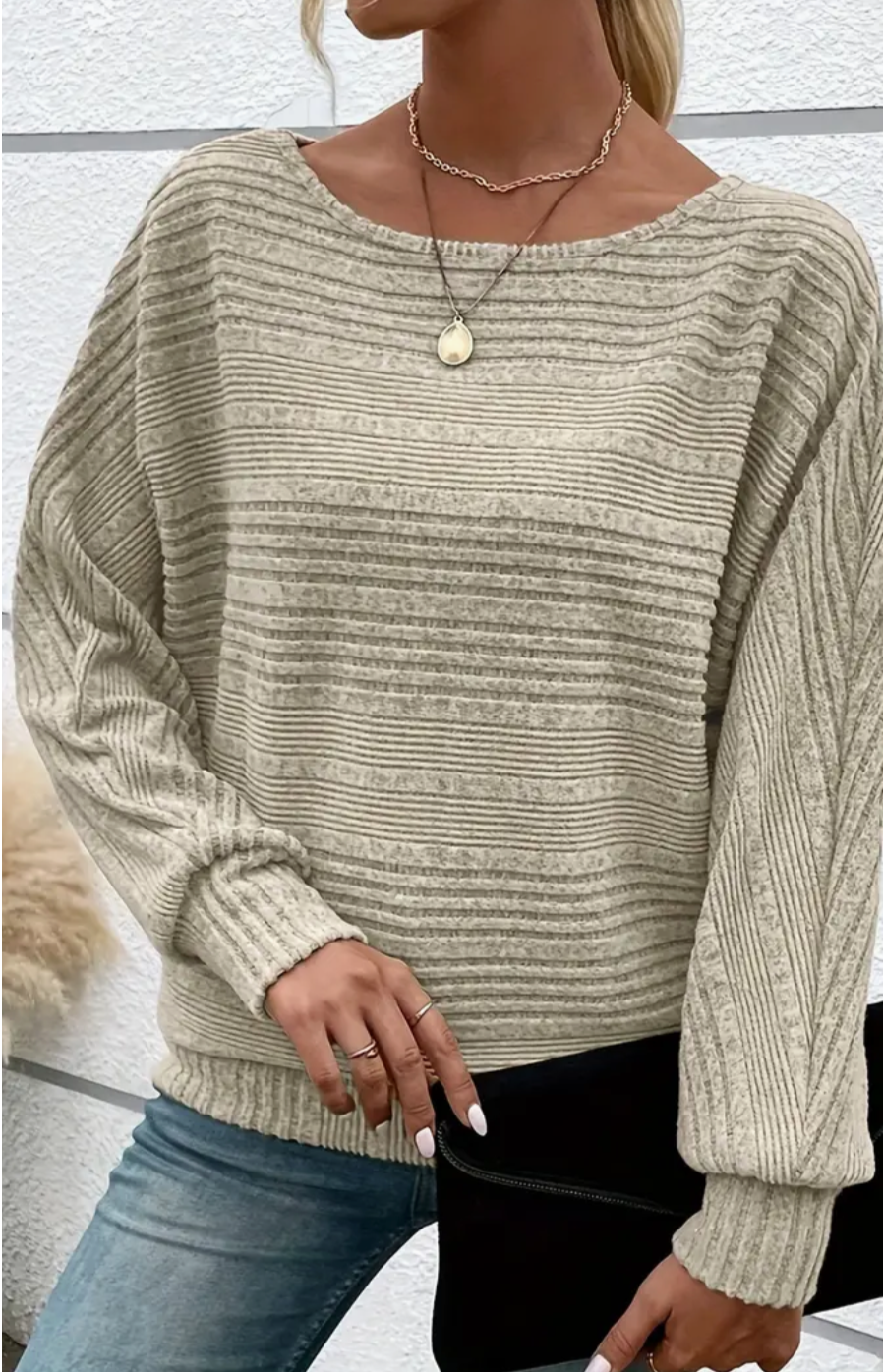 WW | Gestreifter Pullover Für Mühelosen Alltagsstil Für Frauen
