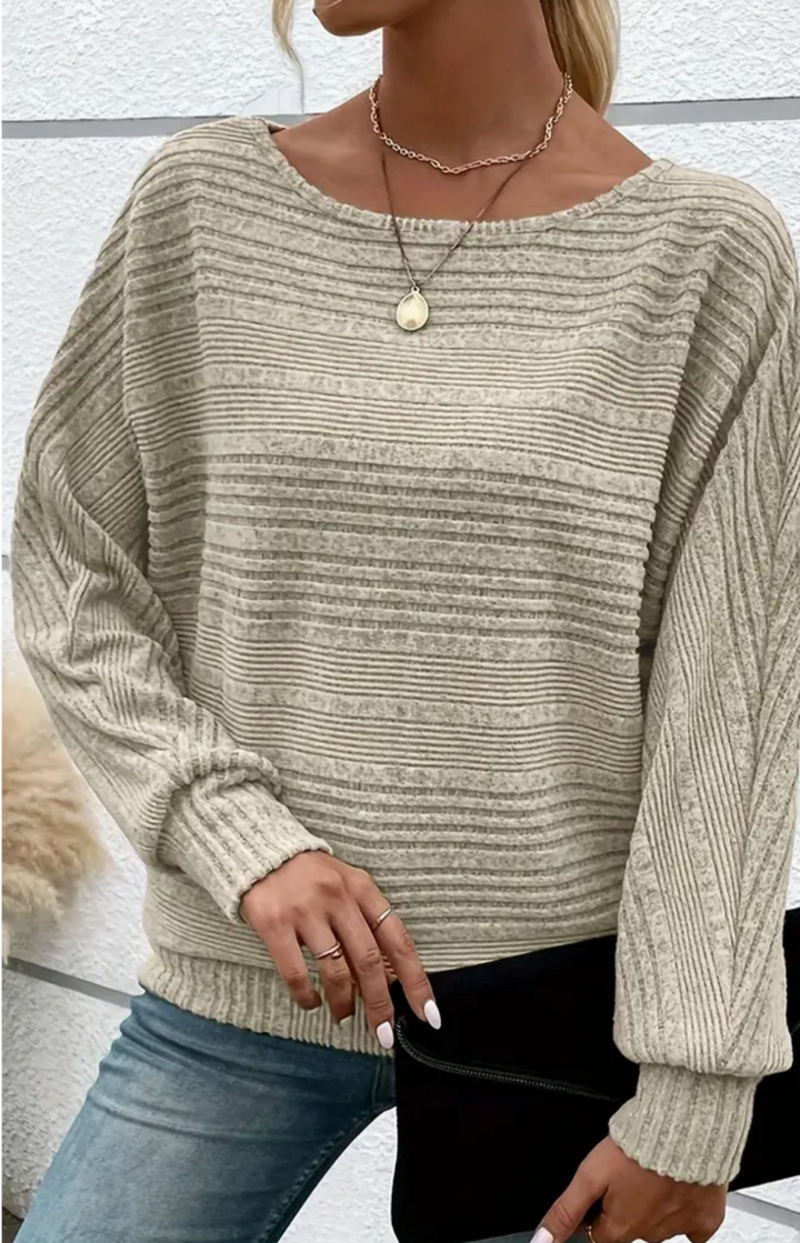 W&W Mode | Gestreifter Pullover Für Mühelosen Alltagsstil Für Frauen