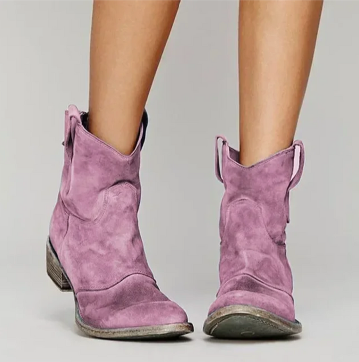 W&W Mode | Klassische Westernstiefel Aus Wildleder