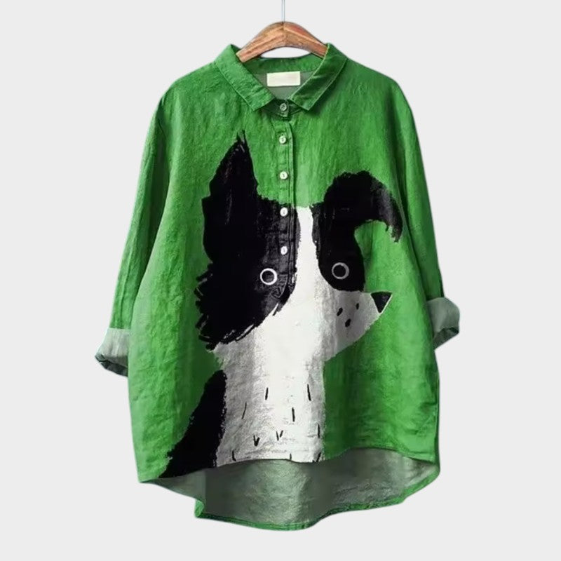 WW | Lässige Bluse mit Rundhalsausschnitt