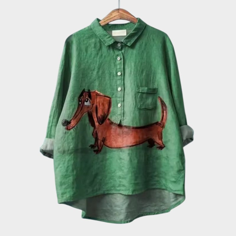 WW | Lässige Bluse mit Rundhalsausschnitt
