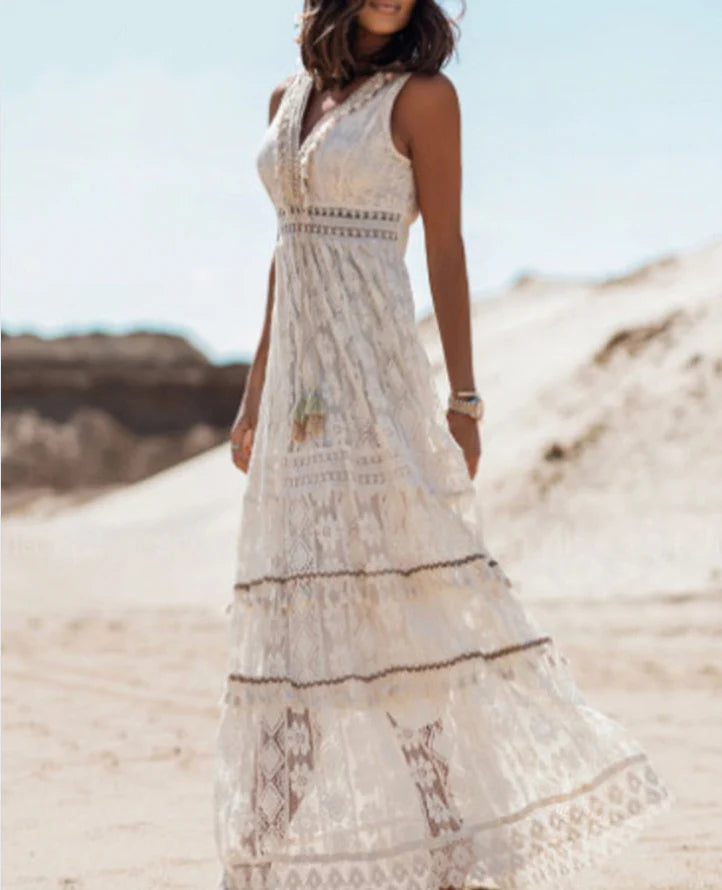 WW | Lange Boho Kleid mit Eleganz