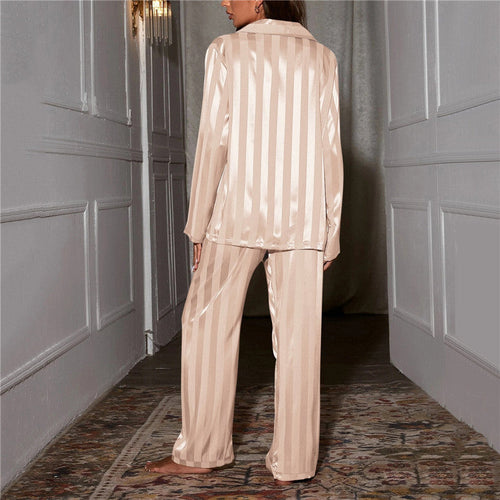 W&W Mode | Set Langarm Button Up Lounge Set Satin W&W Mode | Set