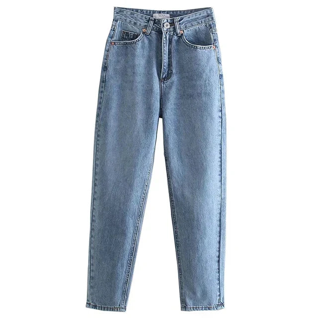 W&W Mode | Hochgeschnittene Jeans mit geradem Bein