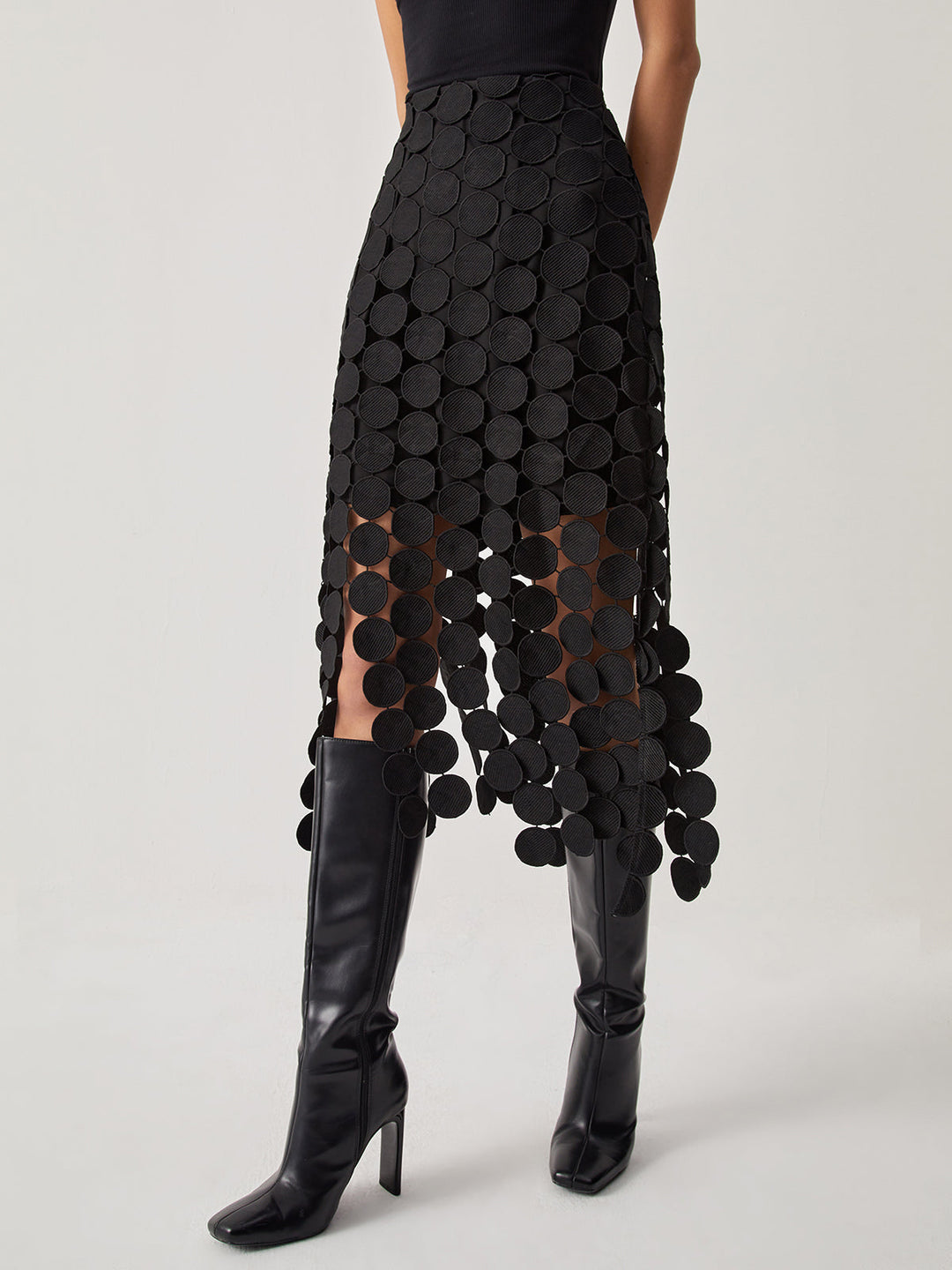 W&W Mode | Rock Eleganter Bodycon Midirock mit hoher Taille