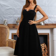 Teelanges Ballkleid im Stil mit herzförmigem Ausschnitt