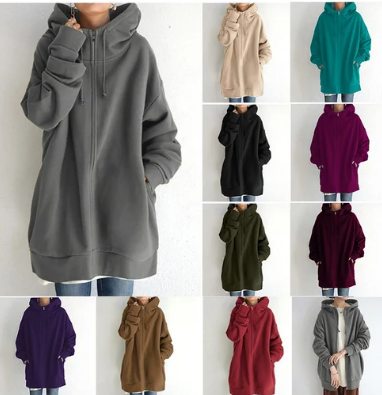 Wolff | Oversized Hoodie Damen - Wärmer Pullover für Herbst und Winter