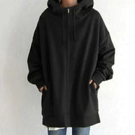 Winterhoodie mit Reißverschluss für Damen