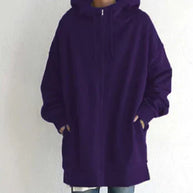 Winterhoodie mit Reißverschluss für Damen