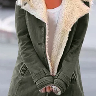 Thermischer Fleece-Mantel für Frauen