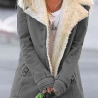 Thermischer Fleece-Mantel für Frauen