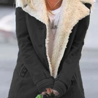 Thermischer Fleece-Mantel für Frauen