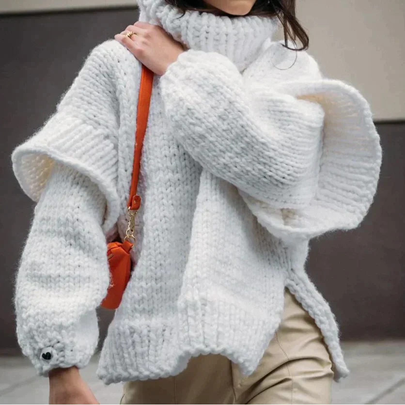 WW | Oversized Pullover Mit Rollkragen