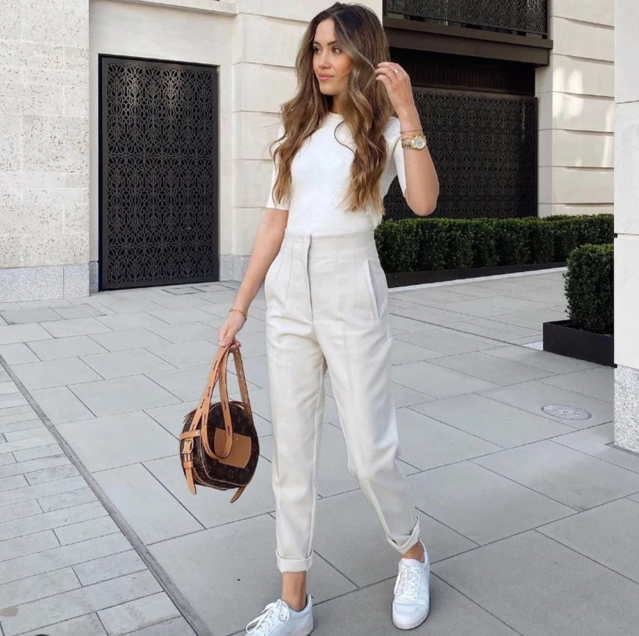 Hohe Taille - Lässige formelle Hose